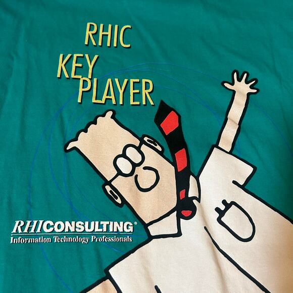 90s hanes dilbert comic tee - Picture 5 of 5